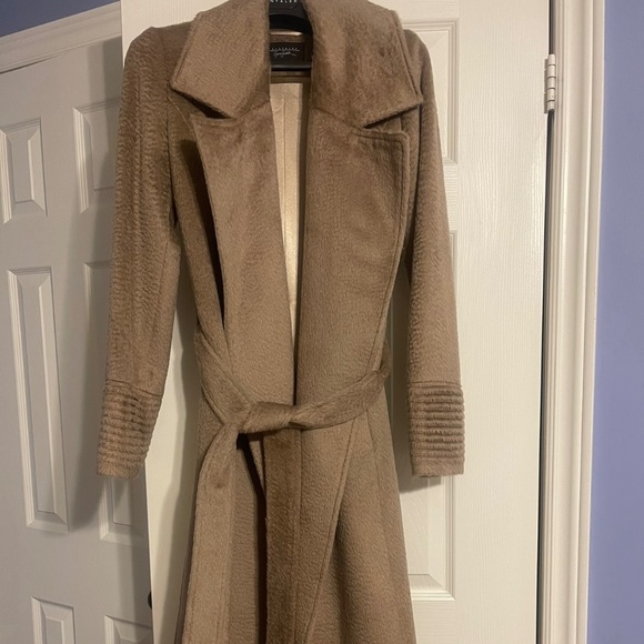 Brand New SENTALER SURI ALPACA LONG NOTCHED COLLAR WRAP COAT - Picture 3 of 3